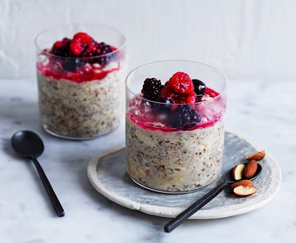 Elma, Badem ve Yulaflı Porridge