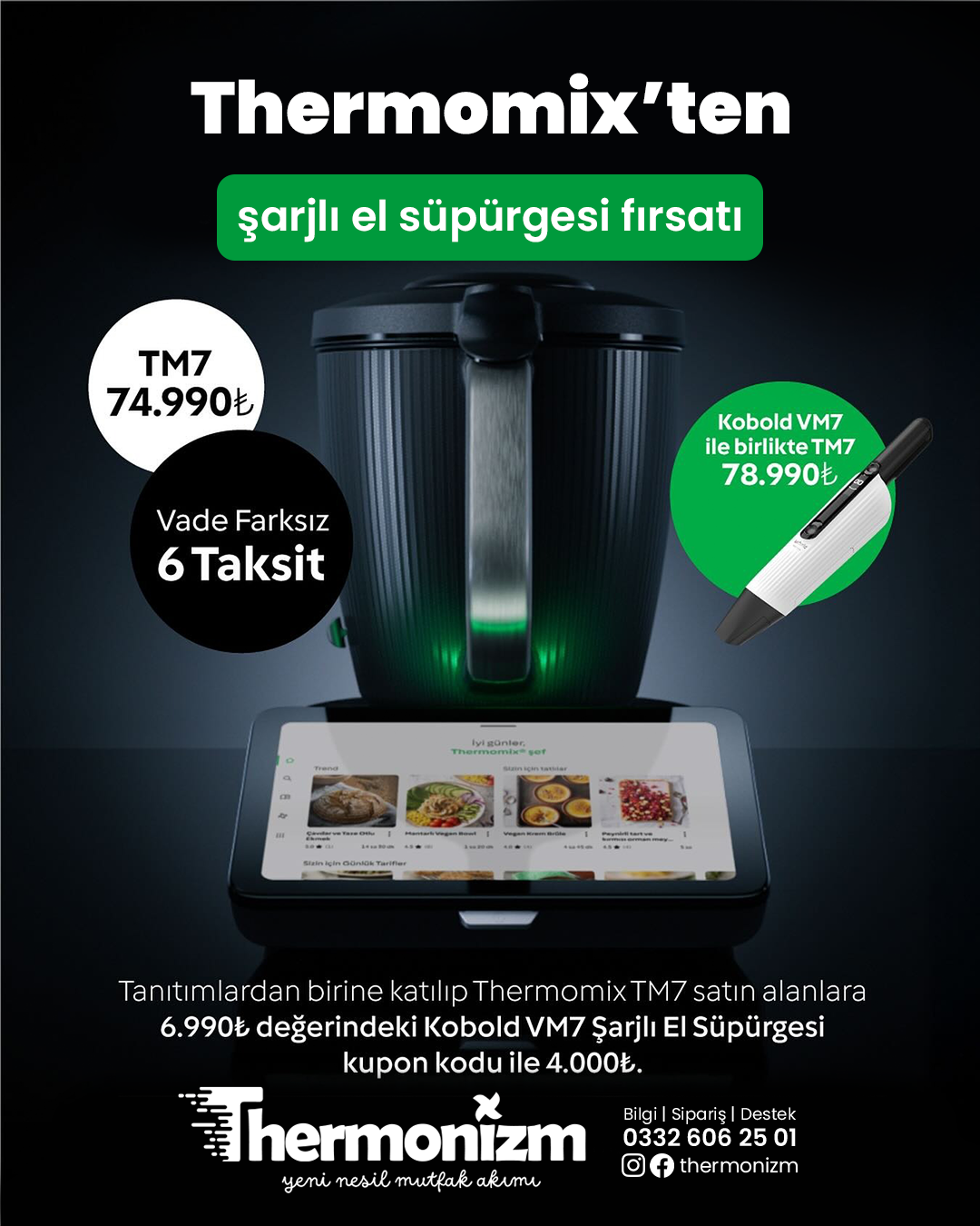 Kasım Ayı Fırsatı: Şarjlı el süpürgesi Kobold VM7